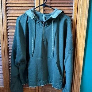 Athleta Green Hooded Sweatshirt